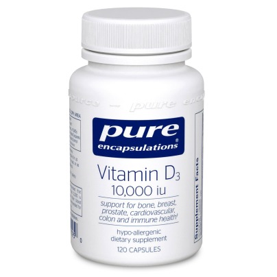 Vitamin D3 250mcg (10,000IU) by Pure Encapsulations