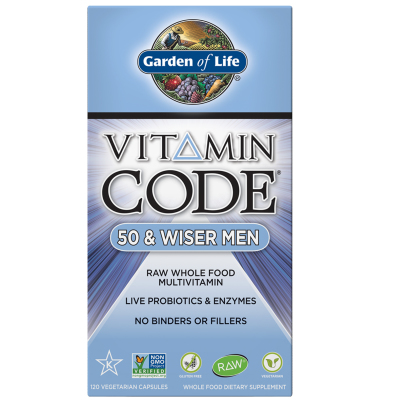 Vitamin Code 50 and Wiser Mens Multi by Garden of Life