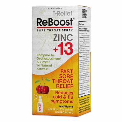 ReBoost Zinc +13 Sore Throat Spray by MediNatura